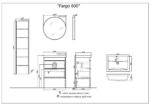 Подвесной пенал 35см цвет дуб балтийский Aqwella Fargo — изображение 4