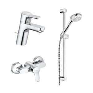 Набор смесителей 3in1 378450565 KLUDI PURE&EASY для душа хром-фото1