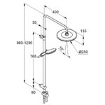 душевая система-KLUDI DUAL SHOWER SYSTEM-6709005-00-фото2