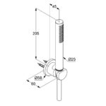 Душевой гарнитур KLUDI NOVA FONTE Puristic 20850N0-15-фото2