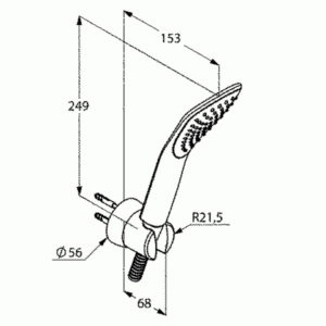Душевой гарнитур KLUDI FIZZ 6765005-00 хром-фото2