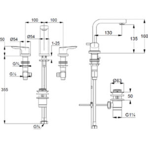 Смеситель KLUDI PURE&SOLID 343940575 для раковины-фото2