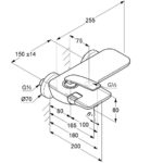 смеситель для ванны и душа DN 15 Kludi 524459175-фото2