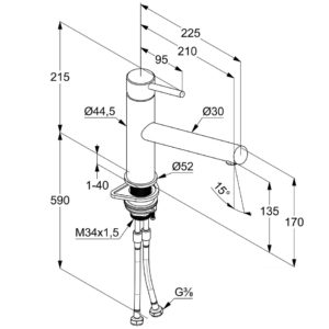 smesitel-KLUDI STEEL-44850F860-фото2