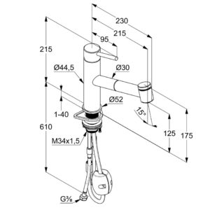 smesitel-KLUDI STEEL-44851F860-фото2