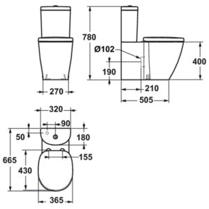 Бачок для унитаза Ideal Standard CONNECT Arc E785601-фото3