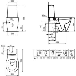 Бачок для унитаза Ideal Standard CONNECT CUBE E7175MA-фото2