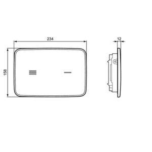 Бесконтактная панель смыва Ideal Standard ALTES R0130A6-фото2
