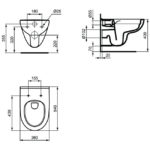 Безободковый подвесной унитаз Ideal Standard i.life A T471601 цвет белый — изображение 5