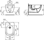 Биде подвесное Ideal Standard Tesi T457001-фото2