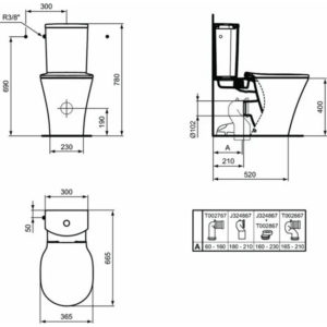 Чаша напольного унитаза Ideal Standard CONNECT AIR AquaBlade E013701-фото2