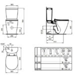 Чаша напольного унитаза Ideal Standard CONNECT AquaBlade E039701-фото4