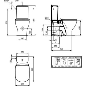 Чаша напольного унитаза Ideal Standard TESI T0082V1-фото2