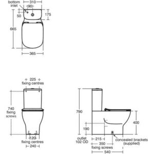 Чаша напольного унитаза Ideal Standard TESI T5560V3-фото2