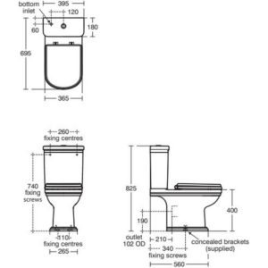 Чаша приставного унитаза Ideal Standard CALLA E222701-фото2