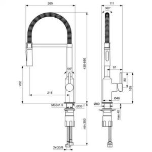 Cмеситель для кухонной мойки Ideal Standard CERALOOK BC302AA-фото2