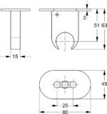 Держатель для лейки Ideal Standard IDEALRAIN PRO B9846AA-фото2