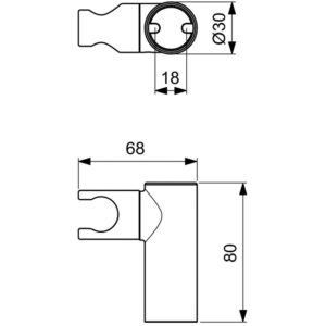 Держатель для лейки Ideal Standard IDEALRAIN PRO B9847AA-фото2