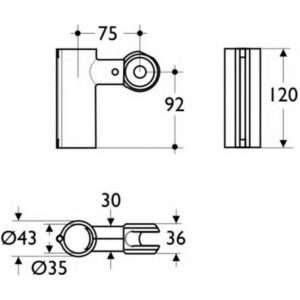 Держатель ручной душевой лейки Ideal Standard CONTOUR S6477AC-фото2