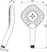 Душевая лейка Ideal Standard IDEALRAIN EVO JET B1760AA-фото6