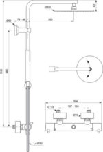 Душевая система Ideal Standard CERATHERM T125 A7589A2-фото9