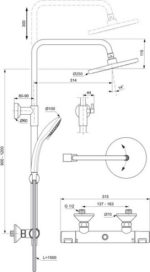 Душевая система Ideal Standard CERATHERM T25 A7700AA-фото11
