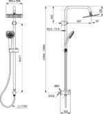Душевая система Ideal Standard IDEALRAIN CUBE A5834AA-фото5