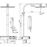 Душевая система с термостатическим смесителем для душа Ideal Standard CERATHERM S200 A7332AA-фото7