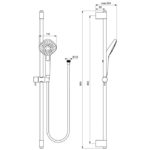 Душевой гарнитур Ideal Standard IDEALRAIN EVO B2238AA-фото4