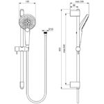 Душевой гарнитур Ideal Standard IDEALRAIN EVO JET B1761AA-фото2
