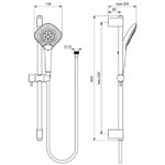 Душевой гарнитур Ideal Standard IDEALRAIN EVO JET B1762AA-фото3