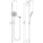 Душевой гарнитур Ideal Standard IDEALRAIN EVO JET B1763AA-фото7