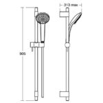 Душевой гарнитур Ideal Standard IDEALRAIN PRO B9836AA-фото2