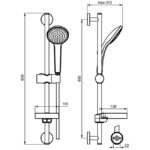 Душевой гарнитур Ideal Standard IDEALRAIN SOFT B9412AA-фото2