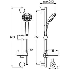 Душевой гарнитур Ideal Standard IDEALRAIN SOFT B9415AA-фото3