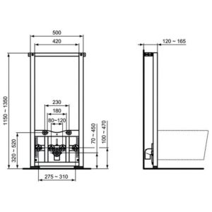 Инсталляция для биде Ideal Standard PROSYS R016267-фото2