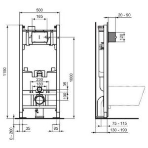 Инсталляция для унитаза Ideal Standard PROSYS 2.0 R0464AC-фото2