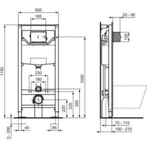 Инсталляция для унитаза Ideal Standard PROSYS R0214AC-фото2