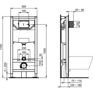 Инсталляция для унитаза Ideal Standard PROSYS R0308AA-фото2