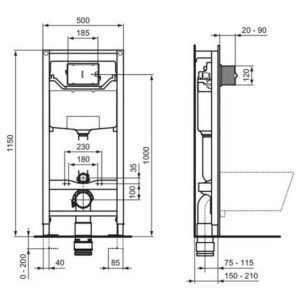 Инсталляция для унитаза Ideal Standard PROSYS R044067-фото2