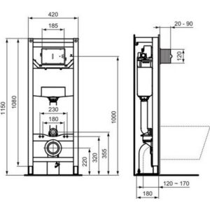 Исталляция для унитаза Ideal Standard PROSYS R009667-фото2
