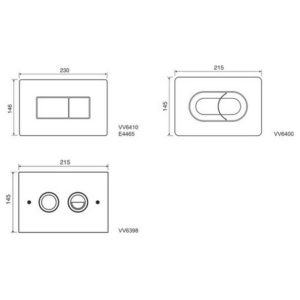 Клавиша смыва Ideal Standard KARISMA E4465GN-фото2