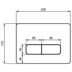 Клавиша смыва Ideal Standard NO SUITE DEFINED W3709AA-фото2