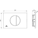 Клавиша смыва Ideal Standard OLEAS R0503A2-фото2