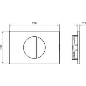 Клавиша смыва Ideal Standard OLEAS R0503RO-фото2