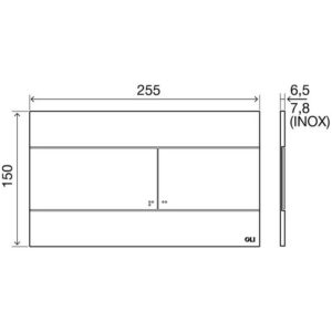 Клавиша смыва Ideal Standard SLIM VV659044-фото2