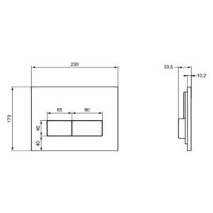 Клавиша смыва Ideal Standard TE-MA NEW W3708AA-фото2