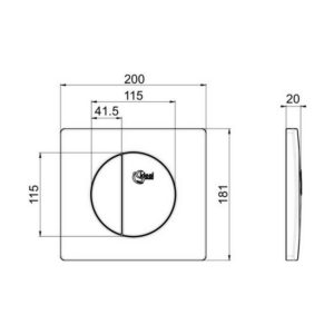Клавиша смыва Ideal Standard TE-MA W3091AC-фото2
