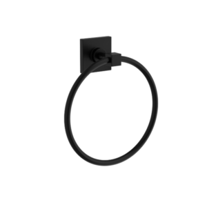 Кольцо для полотенца Root Round A4480236 цвет матовый черный-фото1
