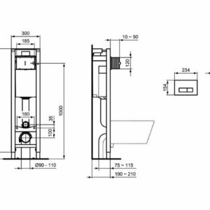 Комплект унитаза с инсталляцией Ideal Standard Tempo W440101-фото2